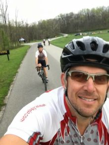 Jason Boyd bicycle selfie
