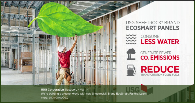 USG Sheetrock Brand ECOSMART PANELS - BuiltWorlds