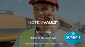 Notevault BuiltWorlds 2016 Summit Presentation Title Slide