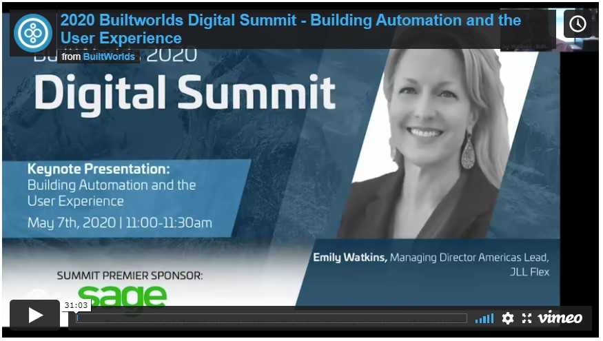 2020 BuiltWorlds Digital Summit – Keynote Presentation Building Automation And The User Experience