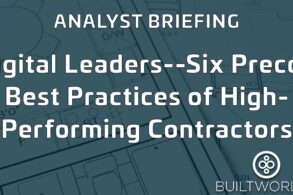 Digital Leaders--Six Precon Best Practices of High-Performing Contractors