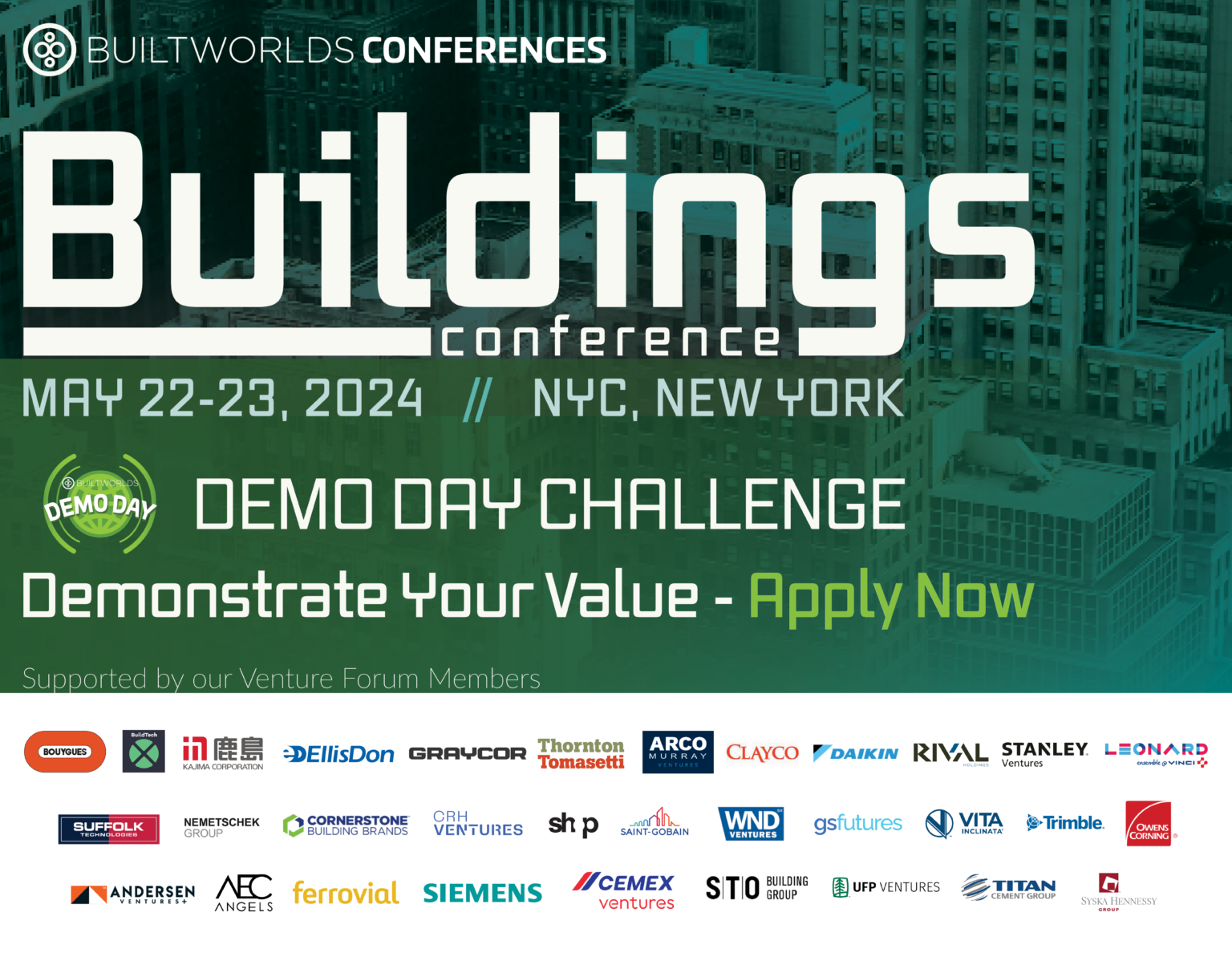 2024 Buildings Conference BuiltWorlds   1255436349 Marketing Buildings 24 Demo Night Chalenge Thumbnail With Logo Cluster.v4 1536x1188 