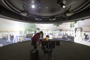 SHoP Architects 360 visualization room