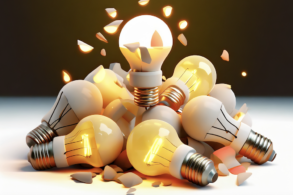lightbulbs that represent ideas