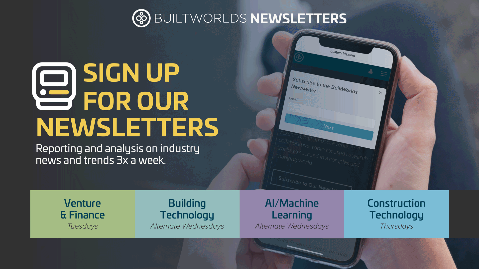 Sign up for our newsletters