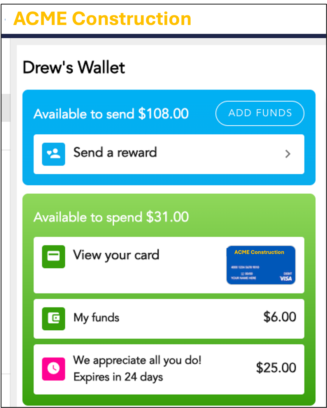 Whistle Rewards provides patented payment technology, with a client-branded rewards card. 