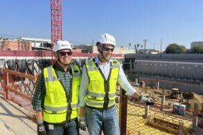 turner construction jobsite wearing ppe with bluebeam ceo