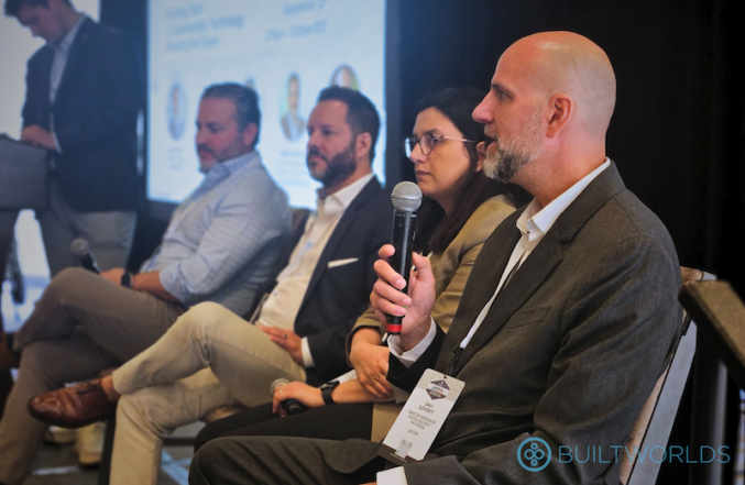 panel on sustainability at BuiltWorlds' Toronto Summit