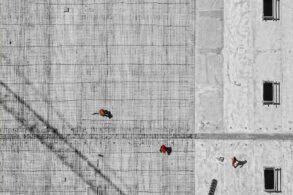 construction workers on a roof