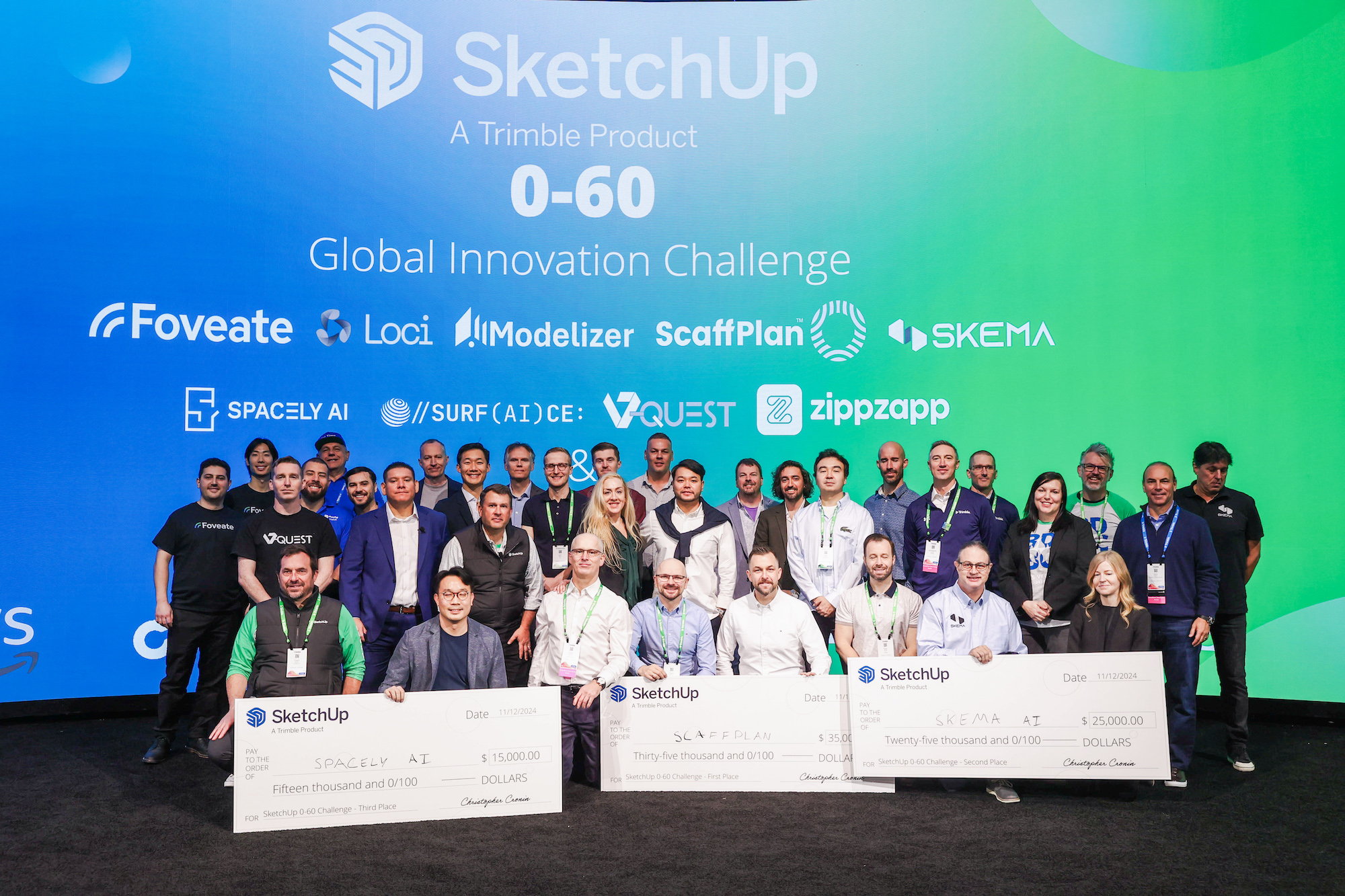 Winners of SketchUp 0-60 global innovation challenge