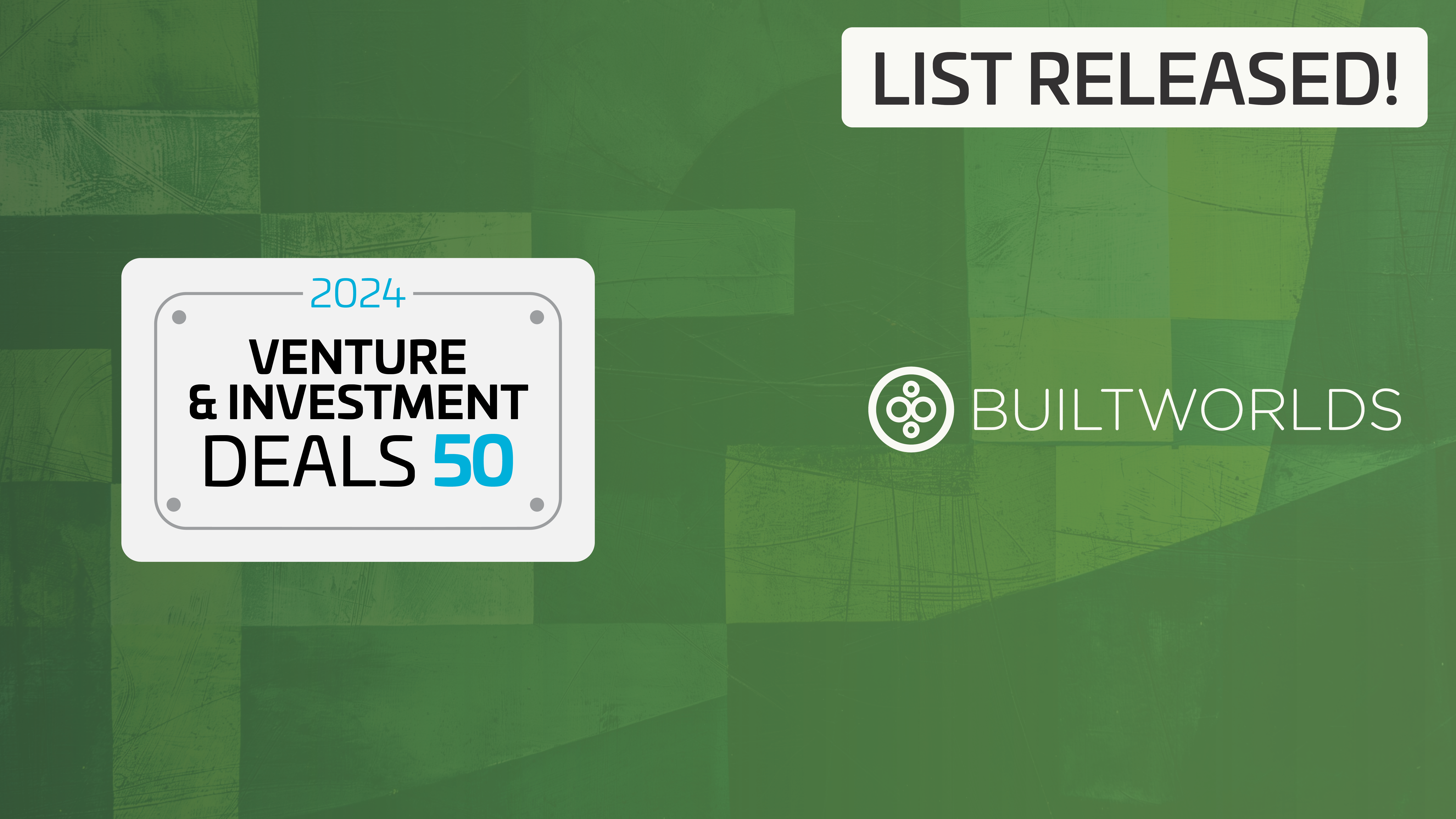 2024 Venture Investors Top 50 - BuiltWorlds