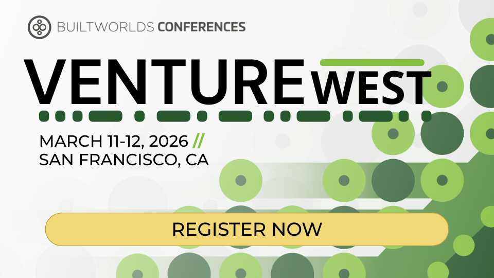 Builtworlds venture west 2026 logo and graphic