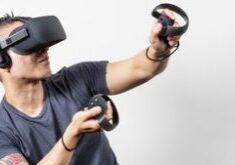 Geared Up: The mutli-user VR program is compatible with Oculus Rift (shown in photo) and HTC Vive, both of which have become more widely available in the past year. 