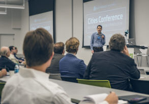 BuiltWorlds founder Matt Gray gave the opening remarks.