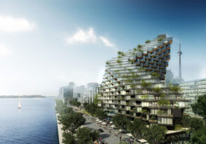 The Toronto proposal's twisting facade (By Encore)