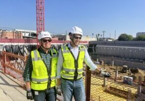 turner construction jobsite wearing ppe with bluebeam ceo